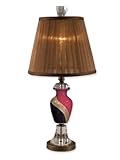IMAGE OF Dale Tiffany PG80516 Sophistication Table Lamp, Antique Bronze and Fabric Shade