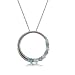 Topaz Circle of Love Pendant Diamond 10K White Gold image 1