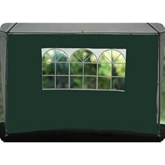 2er Set Seitenwand STOFF gr�n f�r 3x3m Pavillons