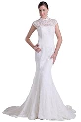 Short Sleeves Mermaid Beaded  Dress with a Brush/Sweep Train 