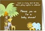 Safari Quest Baby Shower Invitation Card