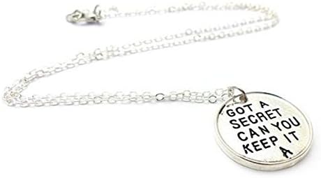 2016 Hot Selling Movie Statement Pendants "Got A Secert Can You Keep It" Fashion Art Pendant Metal Jewelry For Men &amp; Women