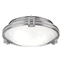 Deco Nickel Collection 13 1/2" Wide Ceiling Light Fixture