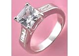 Bay Studio Cubic Zirconia Cocktail Ring Size 7 SILVER-TONE