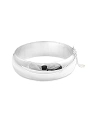 Sterling Silver High Polished Bangle Bracelet Dimension 65mm(2.6")