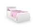 Sonax SB-1501 Brook Hollow Core Single Size Head and Foot Board in Frost White