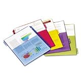 Cardinal 84003 Extra-Tough Poly Index Dividers, 5-Tab, Double Pocket, Assorted Colors
