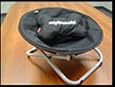 20" Black Canvas Dog/Cat Chair & Pillow by Bucchi