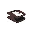 Rolodex 19270 Executive Woodline II Front Loading Double Desk Tray, Mahogany Finish, Legal