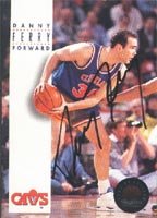 Danny Ferry, Cleveland Cavaliers, 1993 Skybox Autographed Card