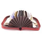 Smart Accordion Wallet - Wine Red
