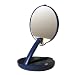 Lighted Adjustable 15X Travel Mirror Compact in Blue Case