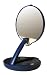 Lighted Adjustable 15X Travel Mirror Compact in Blue Case