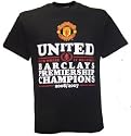 Manchester United Champions T-Shirt Black Size X-Large