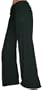 FunFash Plus Size Pants Flare Long Black Gaucho Palazzo Made in USA