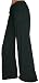 FunFash Plus Size Pants Flare Long Black Gaucho Palazzo Made in USA