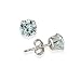 Bria Lou 14k Gold Round-Cut Genuine Natural or Created Gemstone 6mm Solitaire Stud Earrings