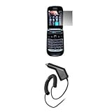 Screen Protector + Rapid Charging Car Charger for Blackberry Style 9670