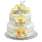 Small Yellow Orchids Diaper Cake by Bloomers
