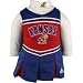 adidas Kansas Jayhawks Royal Blue Infant Two-Piece Cheerleader Dress (18 Months)