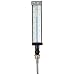Palmer  9ALSB3.50/120F Aluminum Economy Industrial Thermometer, Spirit Fill, 3.5" Stem, 9" Scale Case, 0-120 degree F Temperature Range