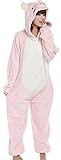 Angelina Unisex Plush Animal Onesies Pajamas #91158 Medium Pink Pig