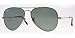 Ray-Ban RB 3025 004/9A Gunmetal Large Aviator Sunglasses with Polarized Grey Green Lenses-55mm