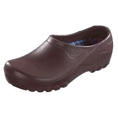 ALPRO Jolly Fashion Herren Clogs PU, Braun, Gr��e 45 mit normalem Fu�bett