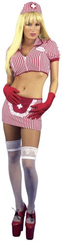 Sexy Candy Striper Costume (Size:X-large 14-16)