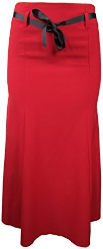 8470 Women Career Business Fitted Long Flare Skirt