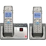 GE DECT 6.0 Advanced Silver Cordless Phone with Goog-411, CID, ITAD, and 2 Handsets (28223EE2)