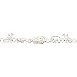 Sterling Silver Noah's Ark Fancy Link Bracelet 7