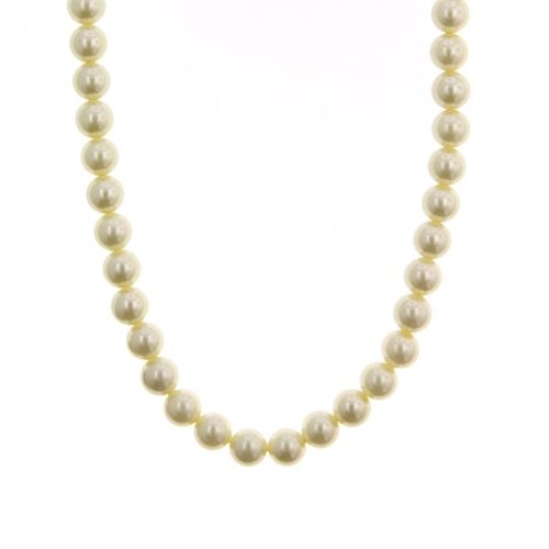 Princess Length Simulated Cream Pearl Strand