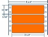 Compulabel��� 161458 Dot Matrix Fluorescent Orange Labels, 3-1/2 x 15/16, One Across (Same size as Avery 4013)