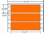 Compulabel&reg; 161458 Dot Matrix Fluorescent Orange Labels, 3-1/2 x 15/16, One Across (Same size as Avery 4013)