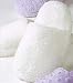 M/L Ivory Plush Slippers-Heated by SOnoma Lavender