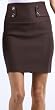 High Waist Stretch Pencil Skirt with Button Detail ( Choose from 3 Colors )