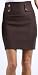 High Waist Stretch Pencil Skirt with Button Detail ( Choose from 3 Colors )