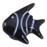 Black Fish Shaped Cabinet Drawer Pull Knob