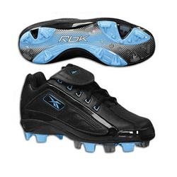 Reebok Womens Fastpitch Vintage MSL Low - Black/Black/Blue