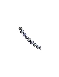 14k 6.5-7mm Black Freshwater Onion Cultured Pearl Necklace