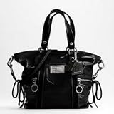 Coach Ruby Red Patent Leather Poppy Spotlight Tote Handbag 13835