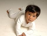 Baby Pyjamas - bamboo fabric - white - eco friendly - 3-6m