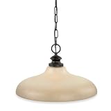 Royce Lighting RP700DW/1-23 Prescott Downlight Pendant Oil Rubbed Bronze with Sepia Tinted Globe