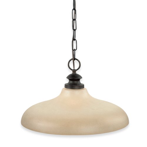 Royce Lighting RP70DWES/1-23 Prescott Downlight Pendant Oil Rubbed Bronze with Sepia Tinted Globe