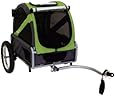 DoggyRide Mini Dog Bike Trailer, Spring Green/Grey