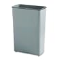 Trash Container, Steel, Rectangle, 24 Gallon, Gray URIWB96RGY