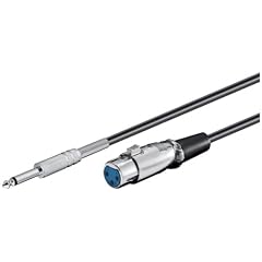 6.0m 6.3mm Micro. Klinkenstecker auf 3-pol. XLR Kuppl.