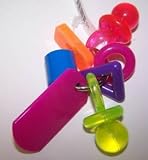 AC 086HL Shapes Large 4in x 4in Hand Held Bird Toy