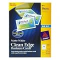 Avery 8871 Clean edge ink jet business cards, 2 x 3-1/2, white, 200/pk